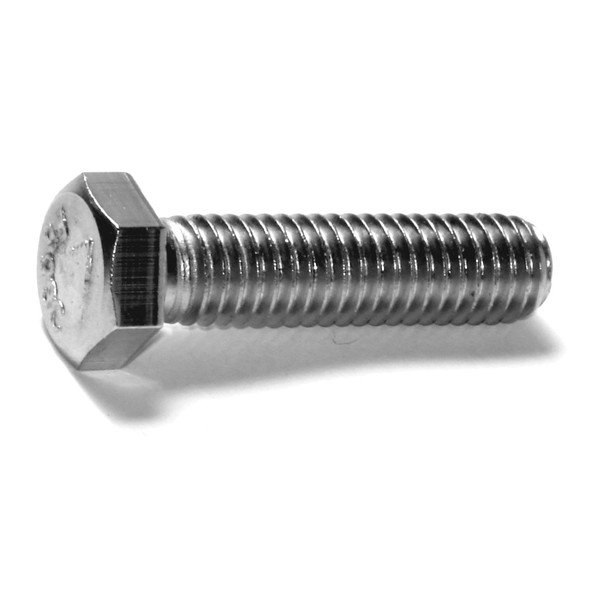 Midwest Fastener 3/8"-16 Hex Head Cap Screw, 18-8 Stainless Steel, 1-1/2 in L, 5 PK 78701